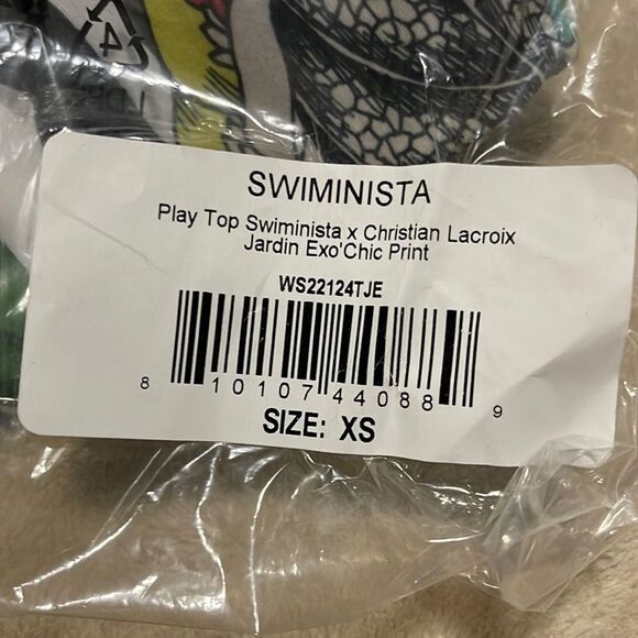NWT- Swiminista X Christian Lacroix- XS. Jardin Exo’Chic Swim Top - Picture 8 of 8